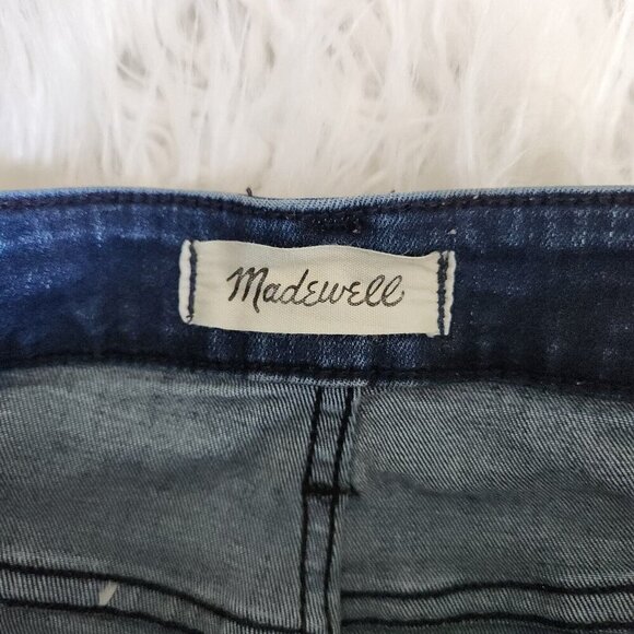 Madewell Curvy Stovepipe Jeans Womens 26T Blue‎ Straight Mid Rise Stretch 26x29" - Picture 4 of 12